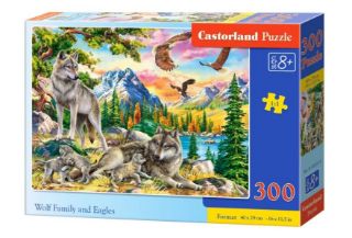Obrázek z Puzzle vlčí rodinka a orli 300 dílků 